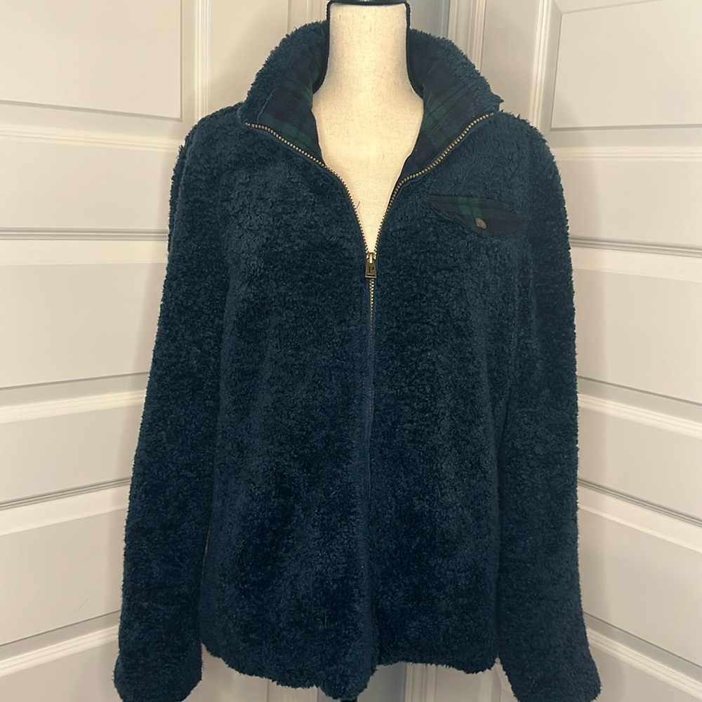 Pendleton sherpa jacket, dark teal blue, size XL